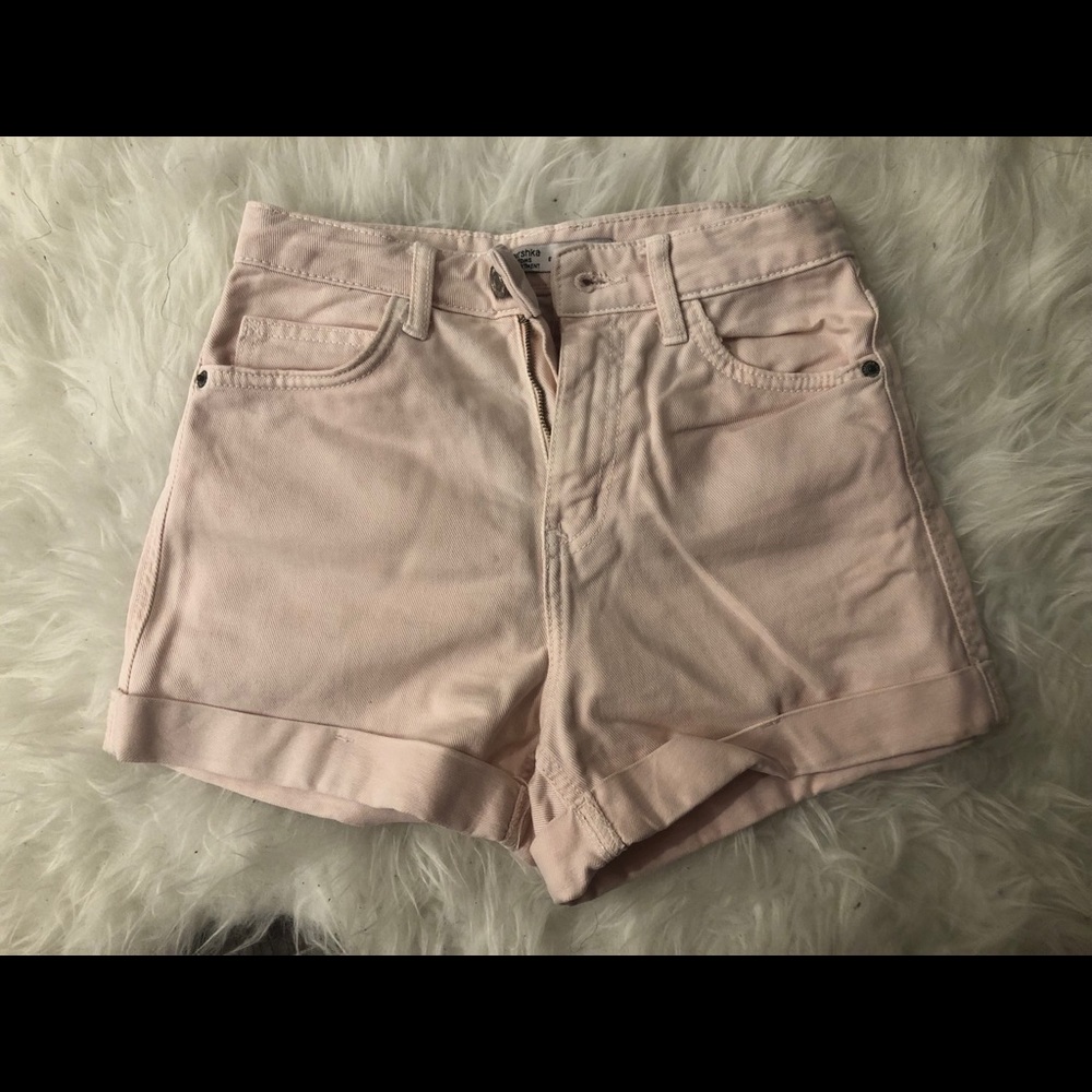 Light Pink High Waisted Shorts